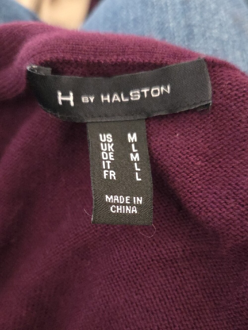 H by Halston Deep Plum Open-Front Longline Cardigan - Picture 2 of 2